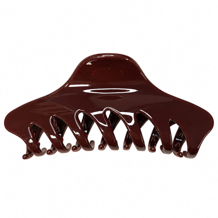 Long hair clip, shark tooth, 13.7 cm - curved prongs