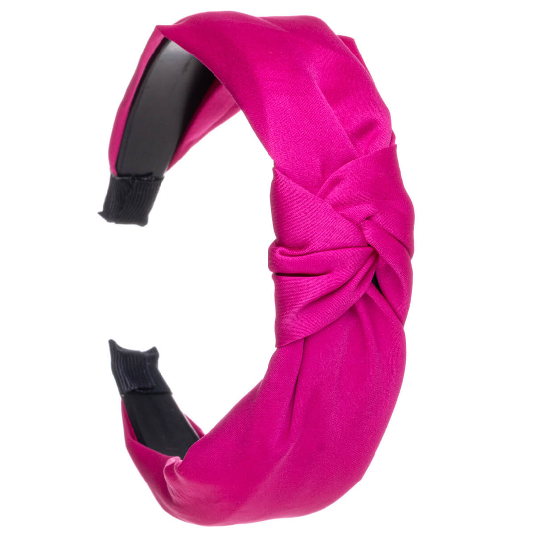 Satin hairband with knot 2,9cm