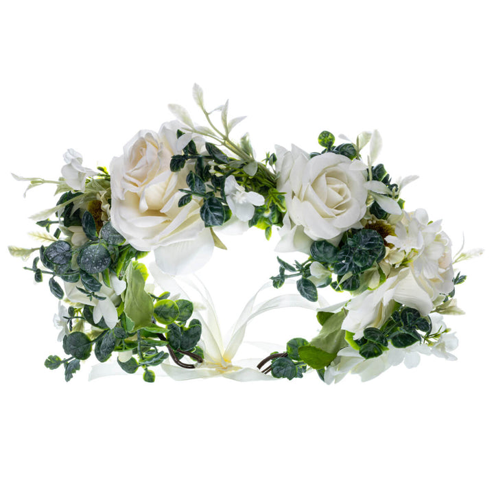 Spektakulär krans av rosenblommor