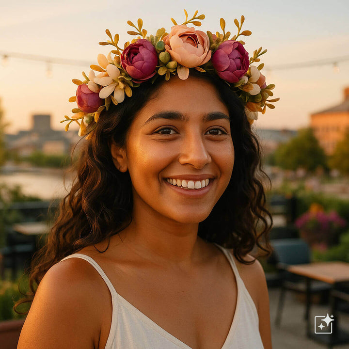 Multicoloured Flower Arrangement Flower Wreath