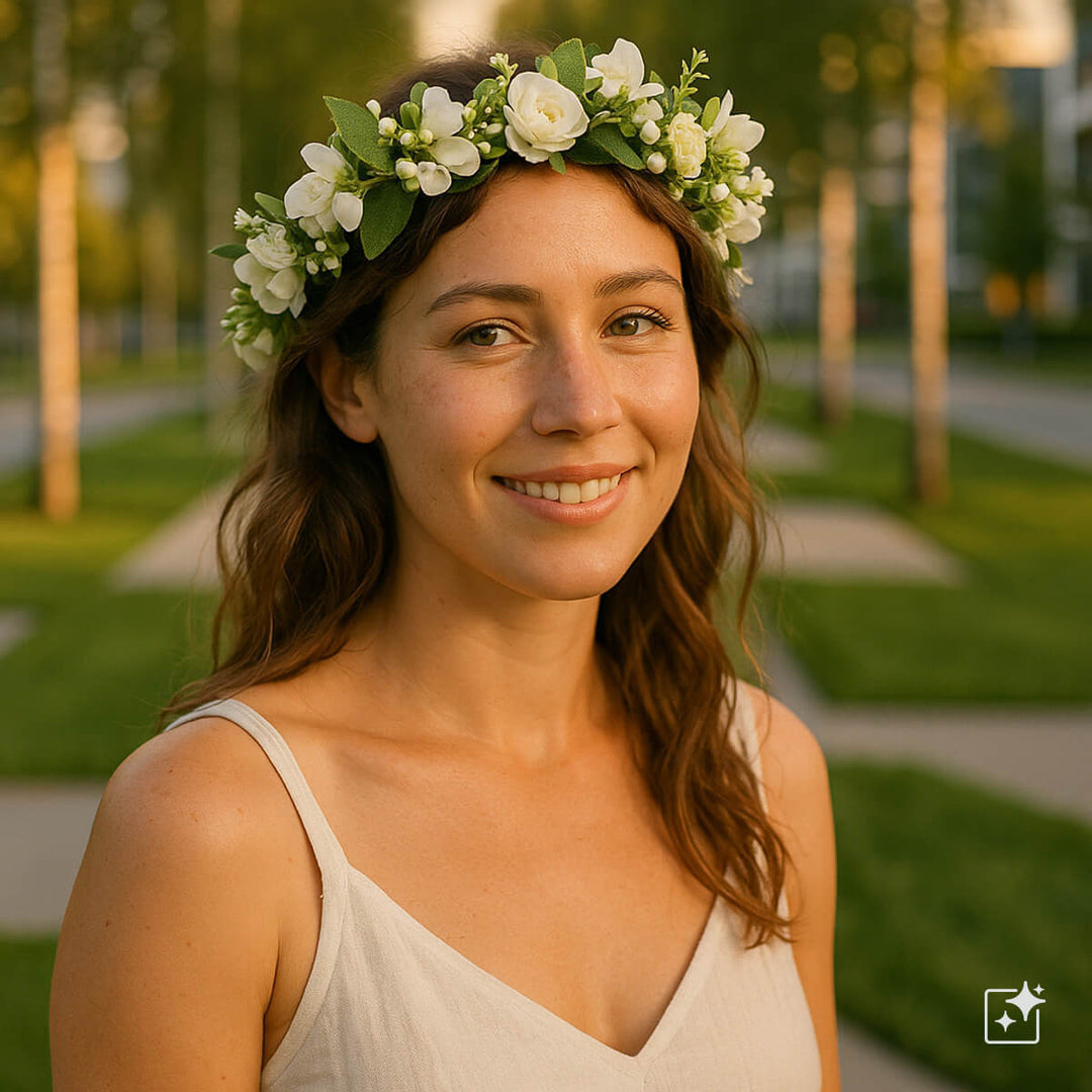 Pale Roses for Flower Wreath