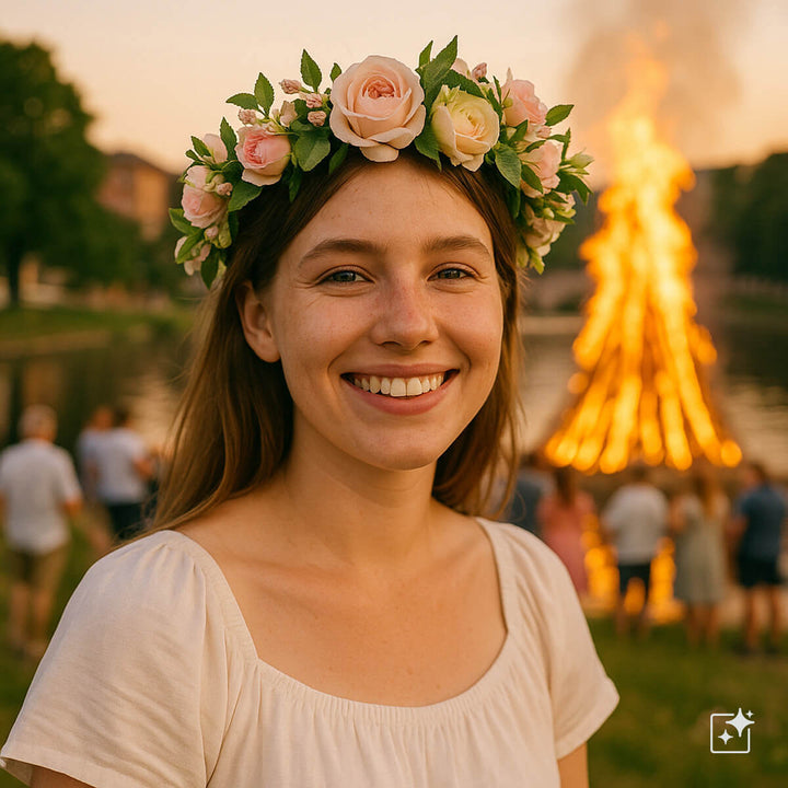 Pale Roses for Flower Wreath