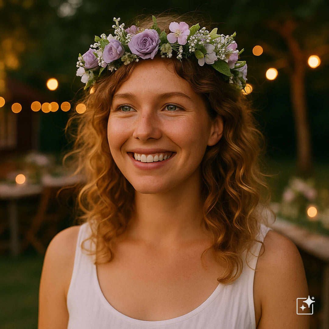 Pale Roses for Flower Wreath