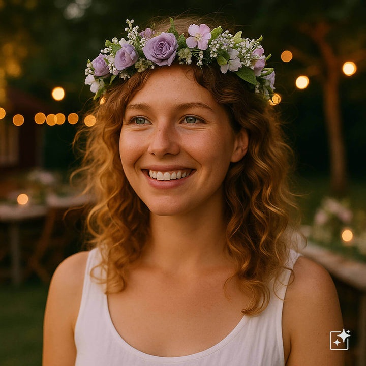 Pale Roses for Flower Wreath
