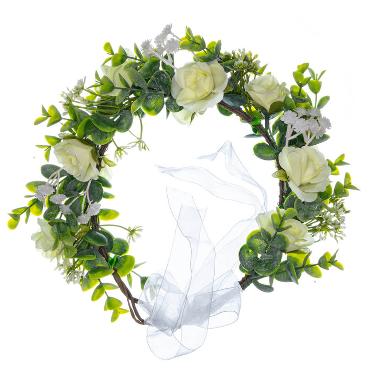 Flower Wreath of Dusky Roses