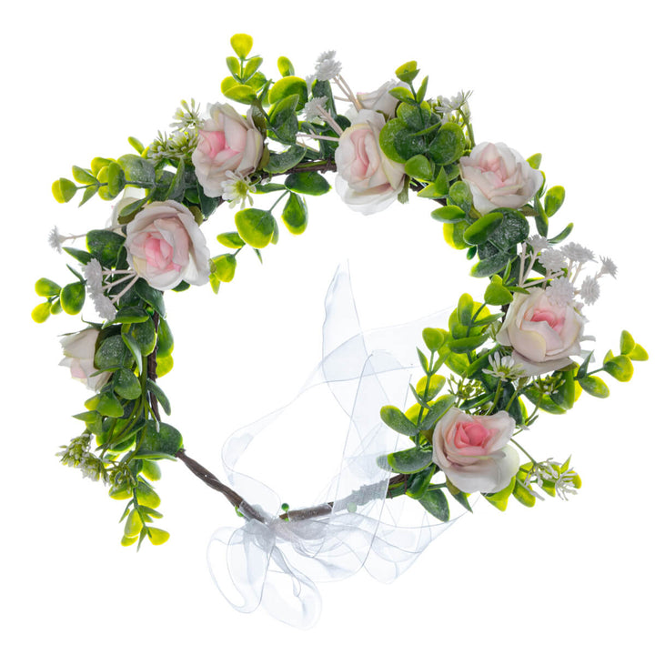 Flower Wreath of Dusky Roses