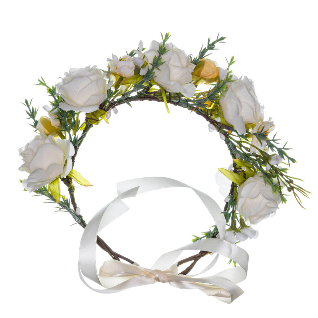 Rose Carnation Flower Wreath