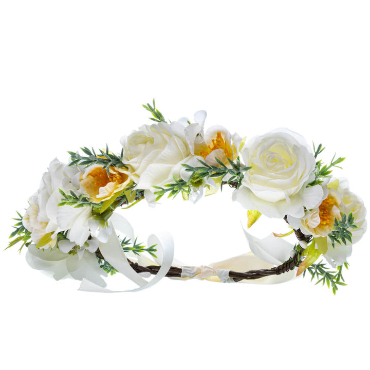Rose Carnation Flower Wreath