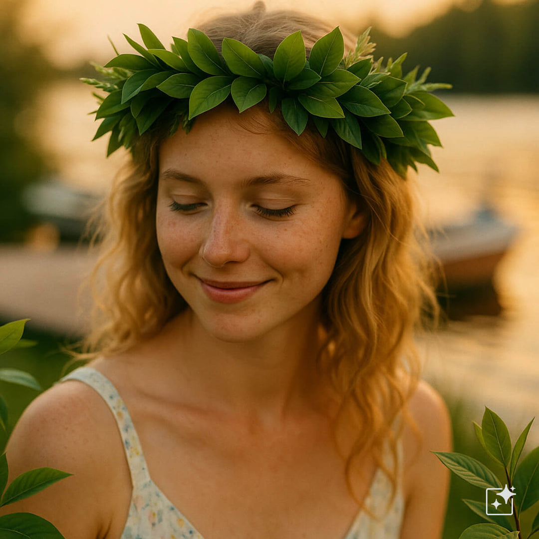 Bladkrans från Green Laurel