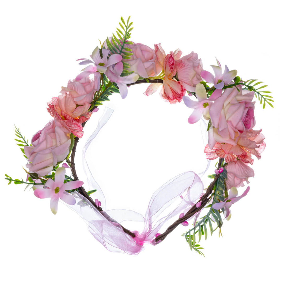 Pink Roses Flower Wreath