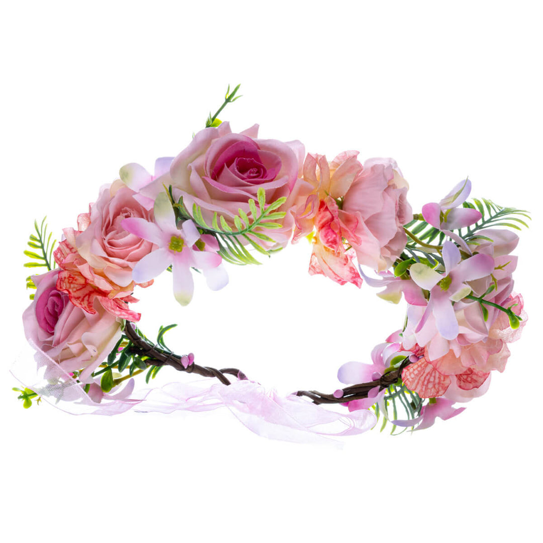 Pink Roses Flower Wreath