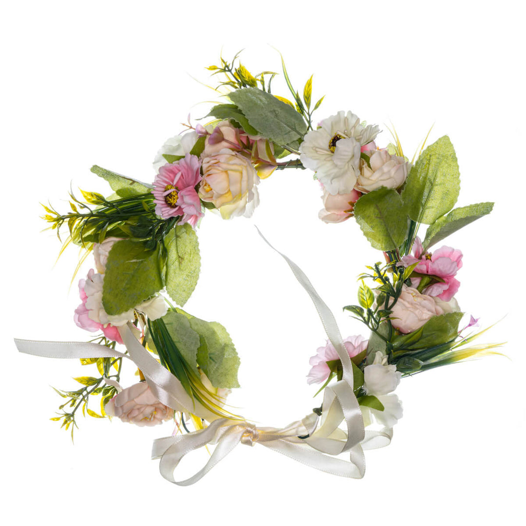 Colorful Peony Flower Wreath