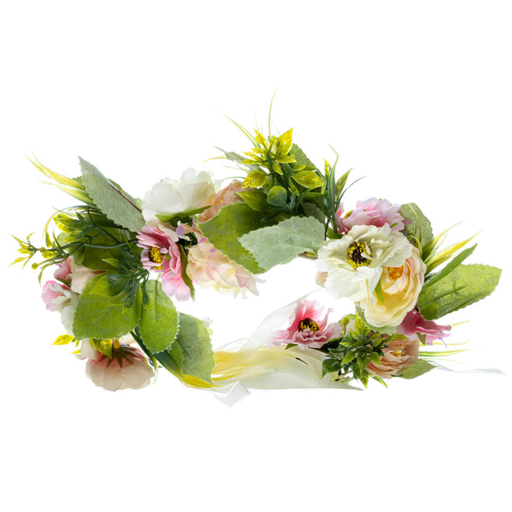 Colorful Peony Flower Wreath