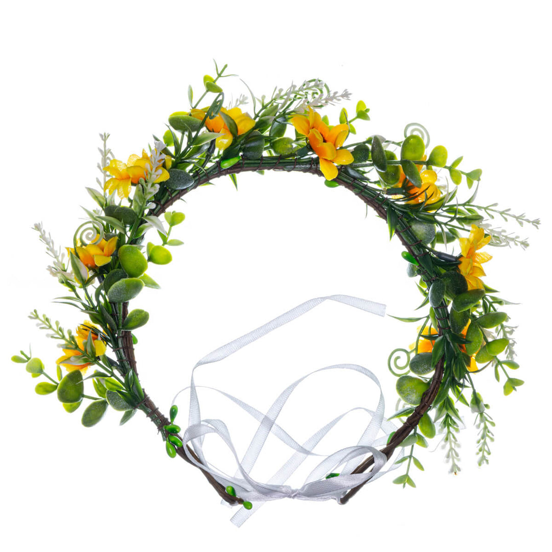 Wreath of Yellow Dendon Blossoms