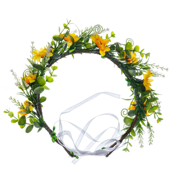 Wreath of Yellow Dendon Blossoms