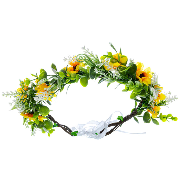 Wreath of Yellow Dendon Blossoms