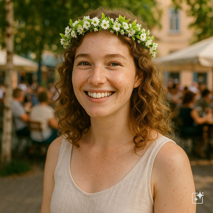 Flower Wreath of Small Sunflowers