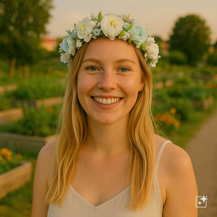 Ramblomma Krans av rosor