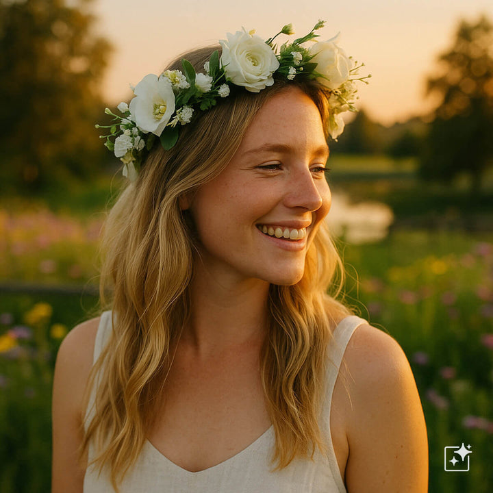 Wreath of White Flowers