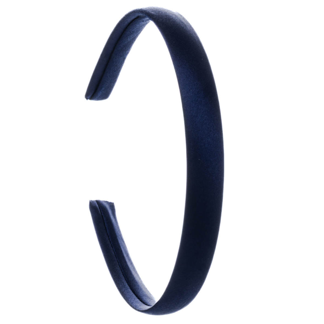 Narrow satin hairband 1.5 cm