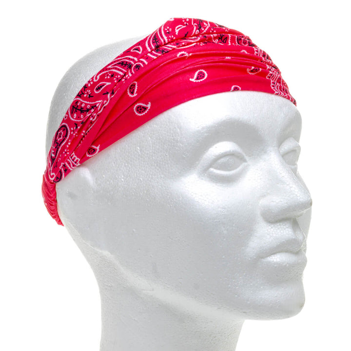 Wide, stretchy headband – paisley bandana