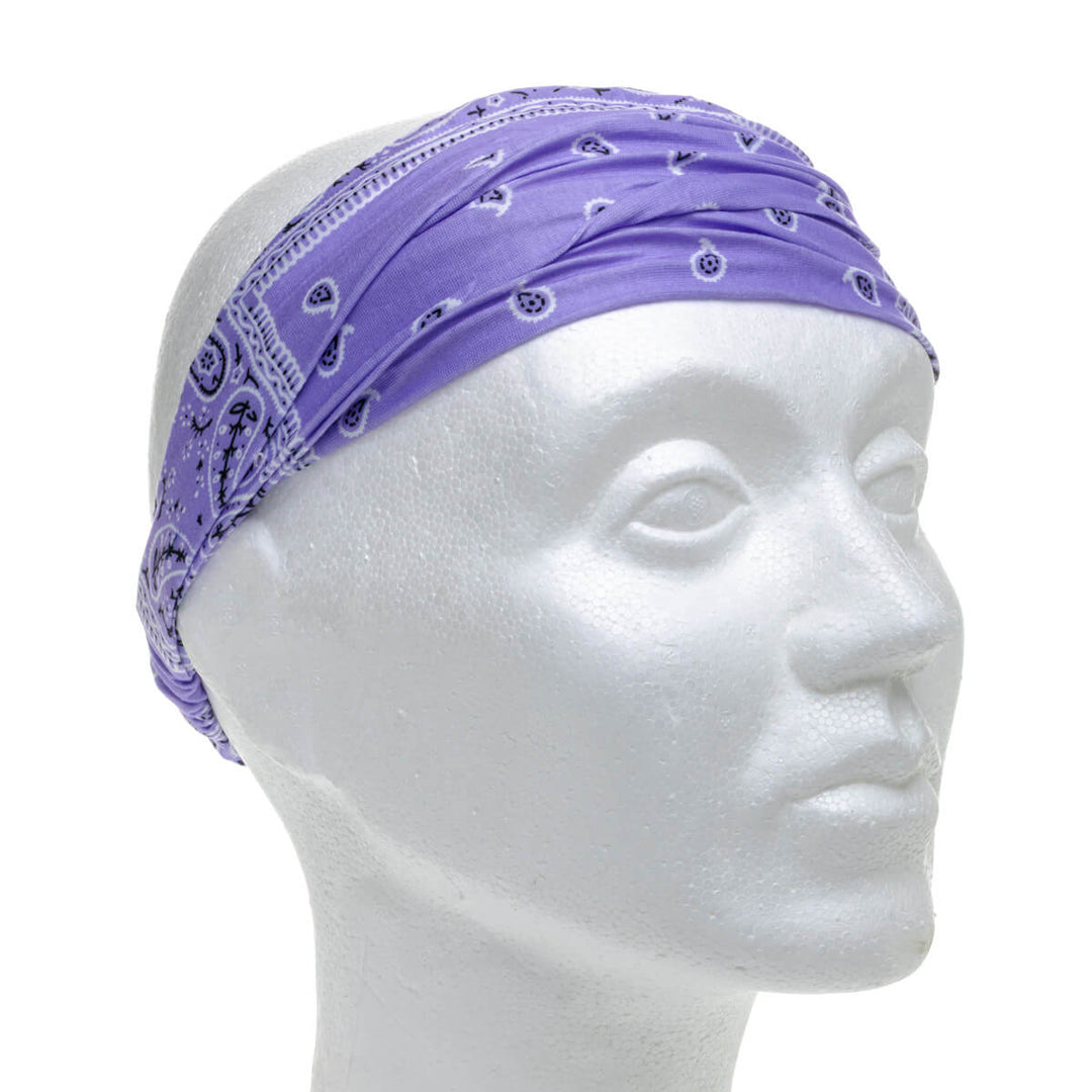 Wide, stretchy headband – paisley bandana