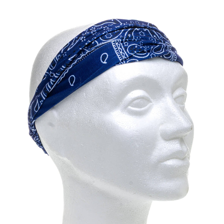 Wide, stretchy headband – paisley bandana