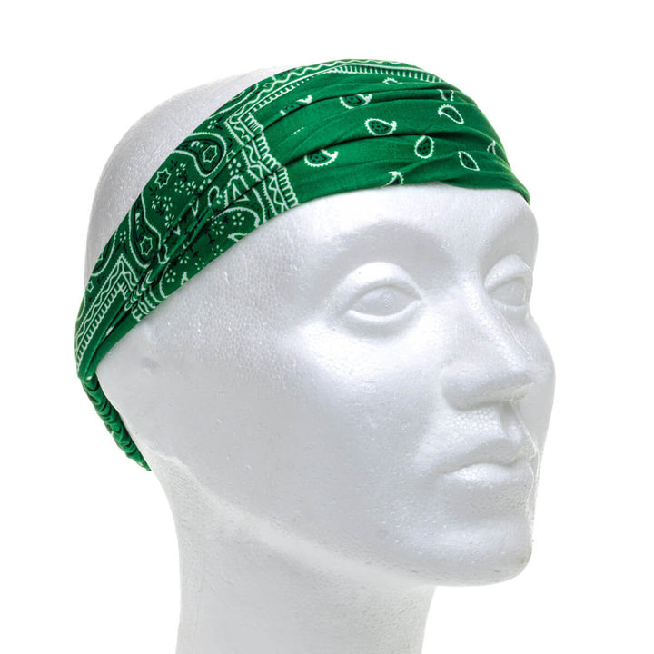 Wide, stretchy headband – paisley bandana