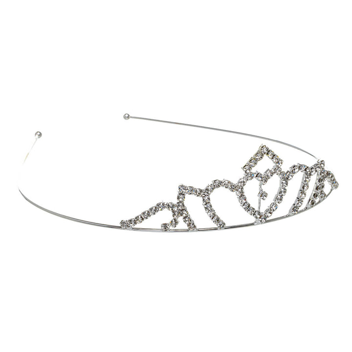 En elegant, glittrande tiara som hårband