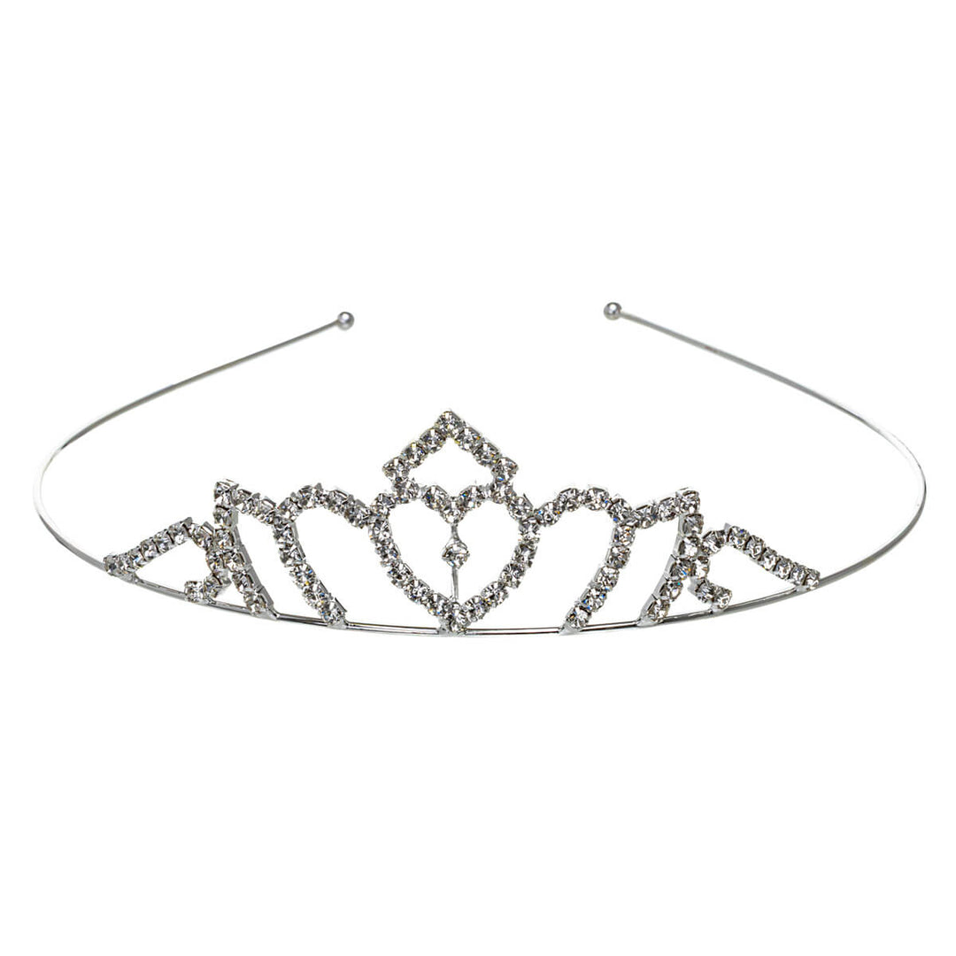En elegant, glittrande tiara som hårband