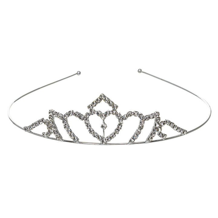 En elegant, glittrande tiara som hårband