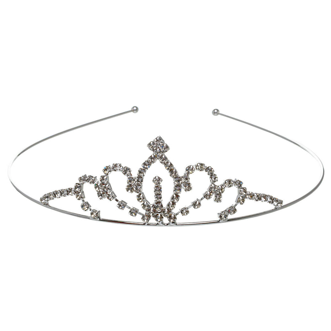 En elegant, glittrande tiara som hårband