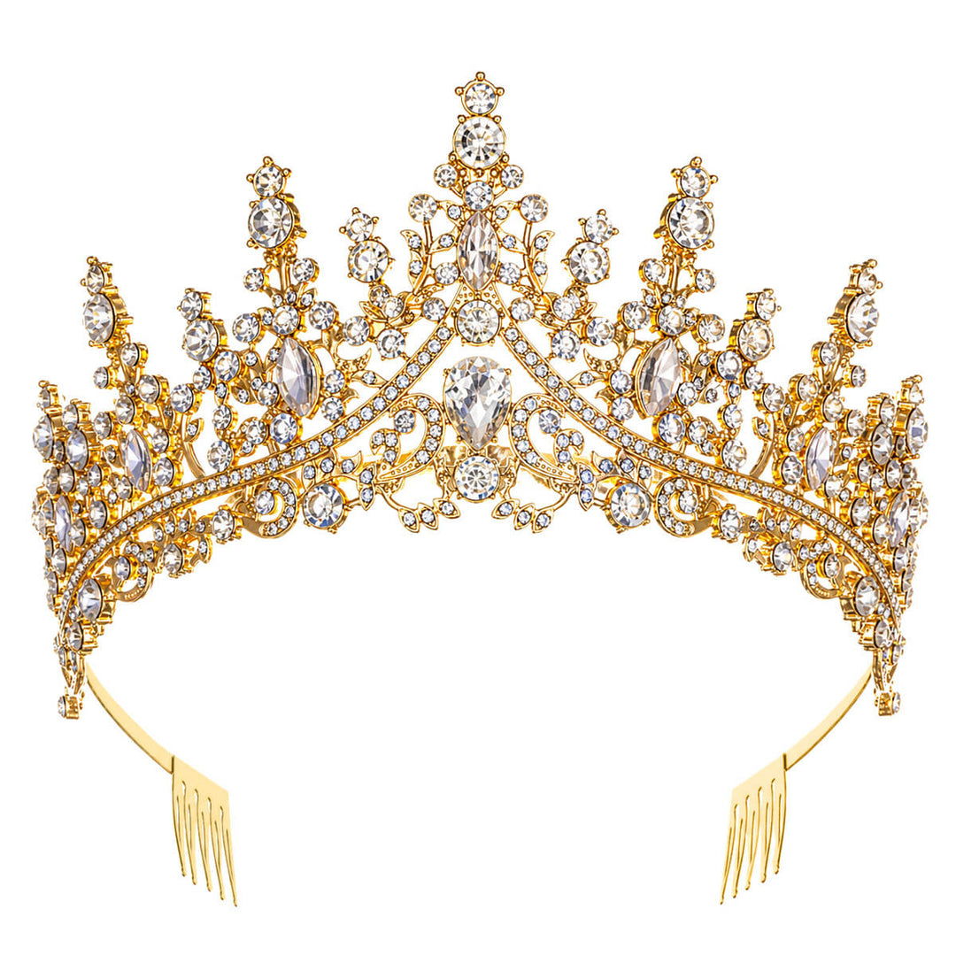 A stunning princess tiara with glass stones