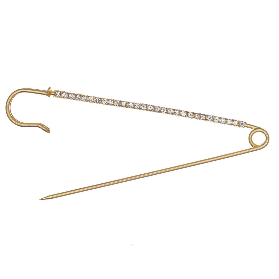 Bröstsmycke med strass och hake, 10 cm