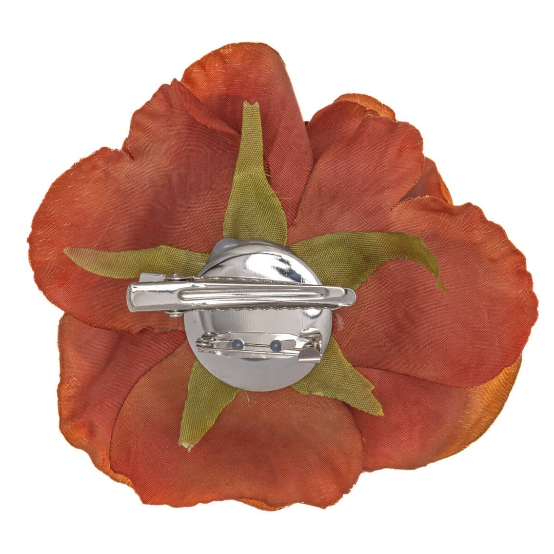 Rose of hair flower and Flower brooch 9cm