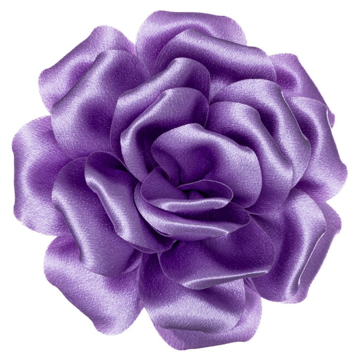 Big satin hair flower and Flower brooch 14cm