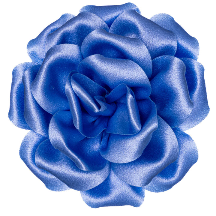 Big satin hair flower and Flower brooch 14cm