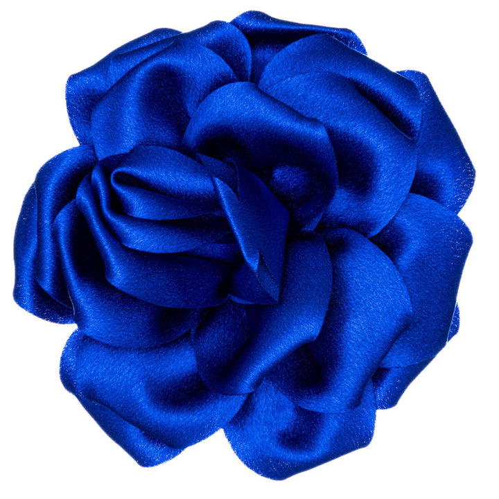 Big satin hair flower and Flower brooch 14cm