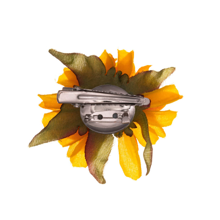 Small narrow petal hair flower and Flower brooch 6cm