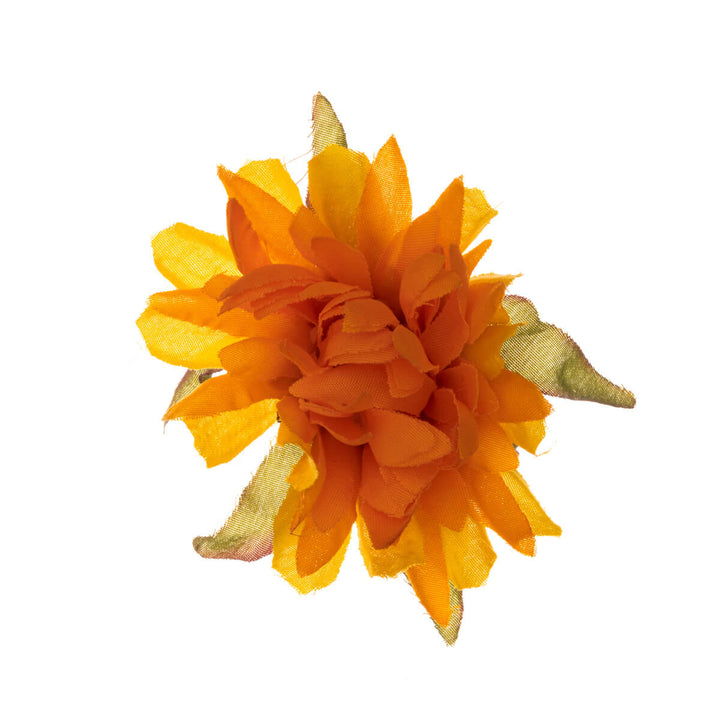 Small narrow petal hair flower and Flower brooch 6cm