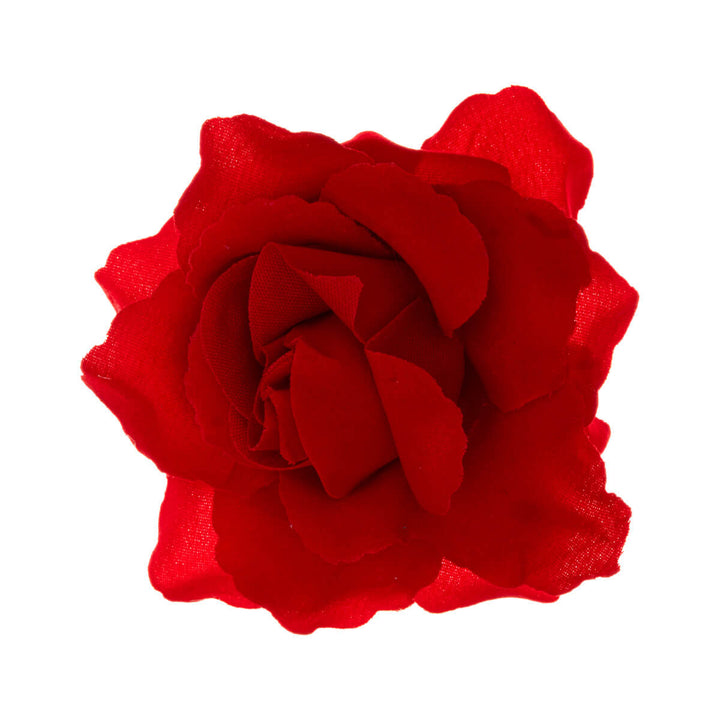 Matte fabric with hair flower and Flower brooch 10cm