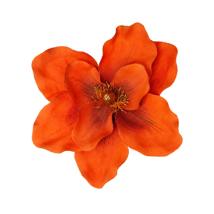 Stor hårblomma och klädblomma med gulddetaljer, 21 cm