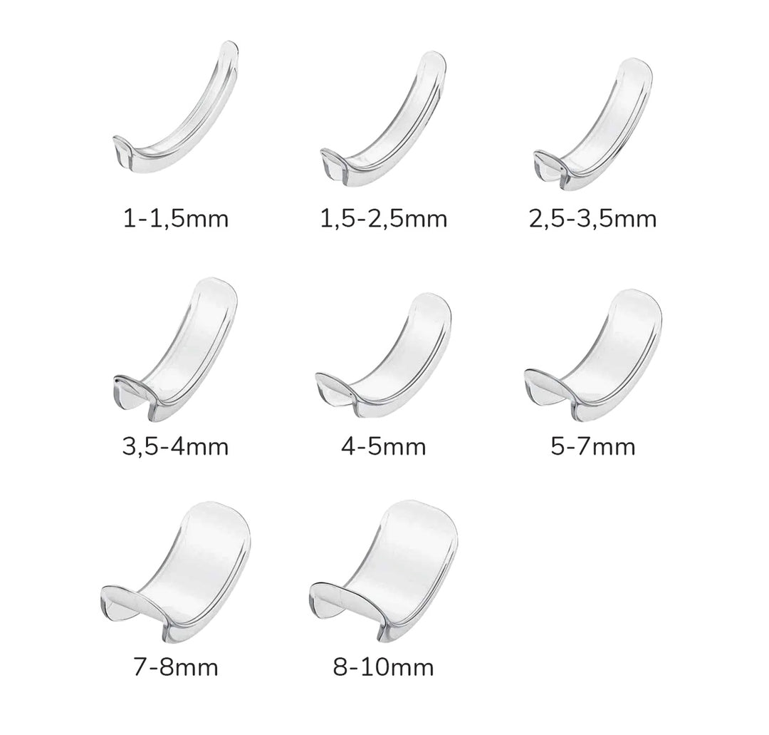 Ring Sizer (8 sizes) - Transparent Silicone