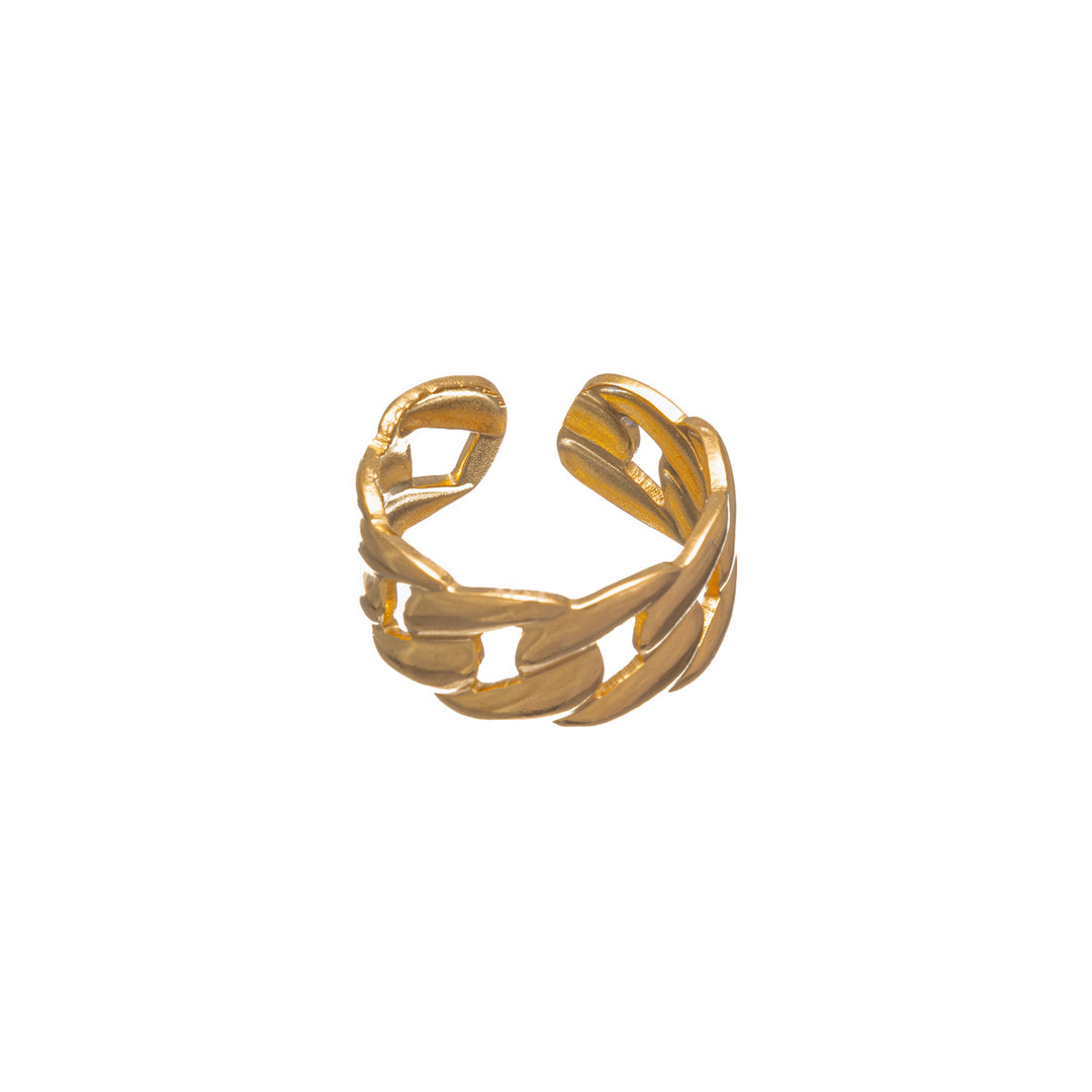 Wide chain punch ring single size steel ring (Steel 316L)