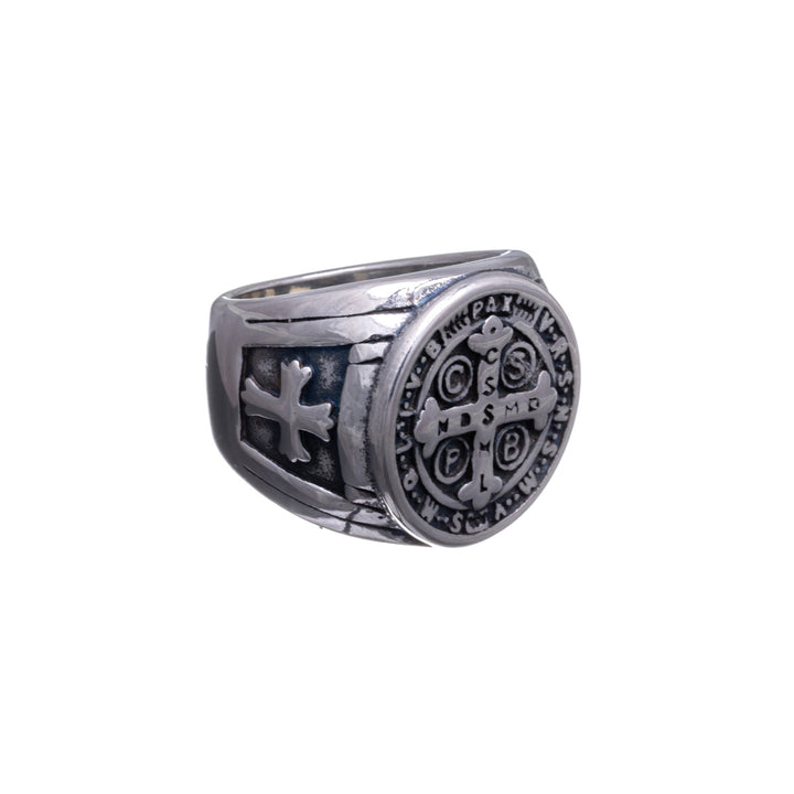 Saint Benedict wedding ring (Steel 316L)