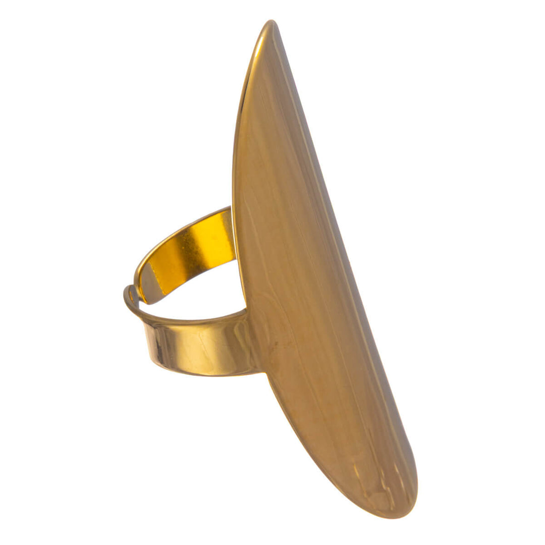 Stor oval stålring med justerbar storlek (stål 316L)