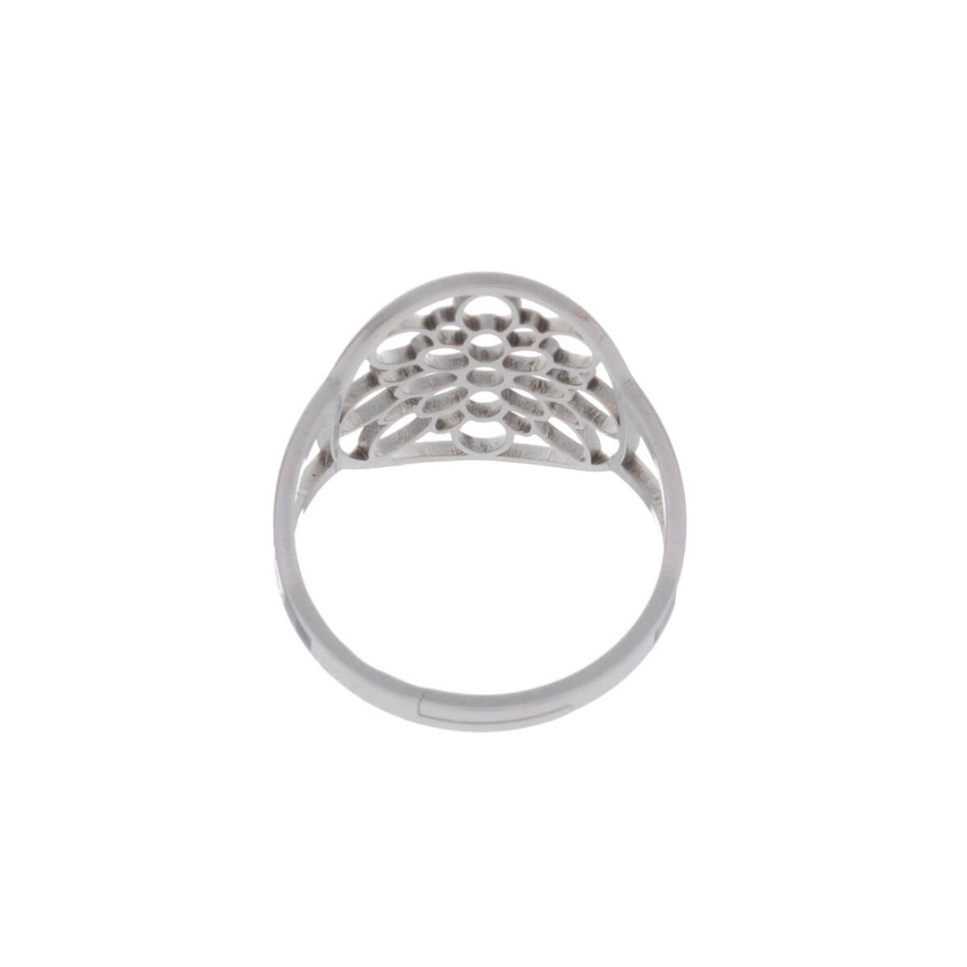 Oval textured adjustable ring (Steel 316L)