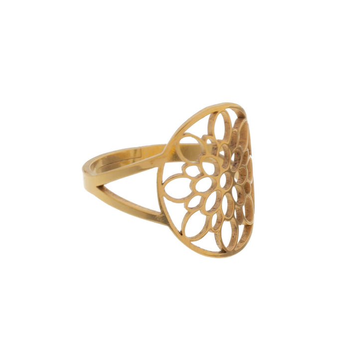 Oval textured adjustable ring (Steel 316L)