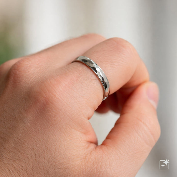 Narrow beveled stress ring Spinner 3mm (Steel 316L)