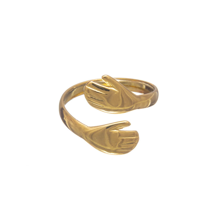 Justerbar, omfamnande ring – minimalistisk ring i stål